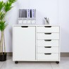 Ladekast voor kantoor met wielen 80x40x66 cm Harris Korting