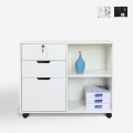 Vergrendelbare ladekast voor kantoor met wielen 80x40x66 cm Twatt Aanbieding
