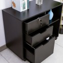 Vergrendelbare ladekast voor kantoor met wielen 80x40x66 cm Twatt Model