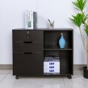 Vergrendelbare ladekast voor kantoor met wielen 80x40x66 cm Twatt Afmetingen