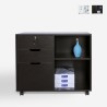 Vergrendelbare ladekast voor kantoor met wielen 80x40x66 cm Twatt Voorraad