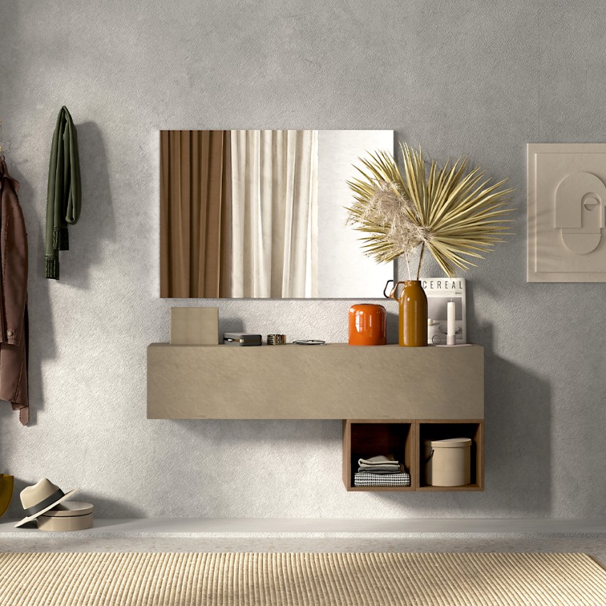 Moderne zwevende haltafel van hout Infinity 55 Aanbieding Moderne zwevende haltafel van hout Infinity 55 Aanbieding