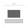 Mobiele TV-meubel zwevend minimalistisch design in hout met deur Infinity 54 Verkoop