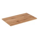 Hangend wit en houten badkamermeubel met wastafel en lades Adel Bianco Kortingen