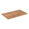 Hangend wit en houten badkamermeubel met wastafel en lades Adel Bianco Kortingen