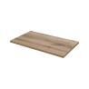 Hangend houten badkamermeubel met beige wastafel en grijze lades Coast 80N Korting