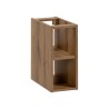 Hangend houten badkamermeubel met beige wastafel en grijze lades Coast 80N Catalogus