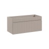 Hangend badkamermeubel 100x46 cm met beige ronde wastafel Coast 100 Aanbod
