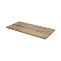 Hangend badkamermeubel, beige wastafel, spiegel en kolomkast Coast 100 SNA Korting