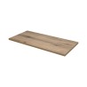 Hangend badkamermeubel, beige wastafel, spiegel en kolomkast Coast 100 SNA Korting