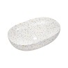 Hangend roze badkamermeubel met witte wasbak 100x45,6x46 cm Lili 100 Kortingen