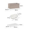 Hangend roze badkamermeubel met witte wasbak 100x45,6x46 cm Lili 100 Catalogus