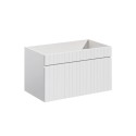 Wit hangend badkamermeubel met lade en wastafel Wiki 80 Aanbod
