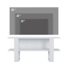 Modern wit tv-meubel of sidetable 120x35x55 cm Cornelia Catalogus