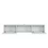 Hangend tv-meubel in moderne minimalistische stijl in zwart en wit hout Elano 