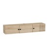Hangend wit of houten tv-meubel in modern design 150x32x28 cm Leo Kortingen