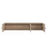 Hangend wit of houten tv-meubel in modern design 150x32x28 cm Leo Model