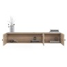 Hangend wit of houten tv-meubel in modern design 150x32x28 cm Leo Karakteristieken