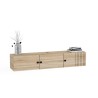 Hangend wit of houten tv-meubel in modern design 150x32x28 cm Leo Catalogus