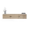 Hangend wit of houten tv-meubel in modern design 150x32x28 cm Leo Keuze