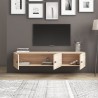 Hangend wit of houten tv-meubel in modern design 150x32x28 cm Leo Prijs