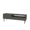 Zwart modern minimalistisch design TV-meubel met deur en lade 153x35x50 cm Leroy Verkoop