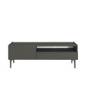Zwart modern minimalistisch design TV-meubel met deur en lade 153x35x50 cm Leroy Aanbod