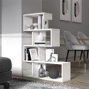 Glanzend witte moderne design wandboekenkast met 5 planken Longway Kortingen