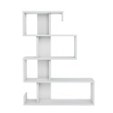 Glanzend witte moderne design wandboekenkast met 5 planken Longway Aanbod