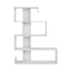 Glanzend witte moderne design wandboekenkast met 5 planken Longway Aanbod