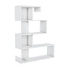 Glanzend witte moderne design wandboekenkast met 5 planken Longway Verkoop