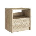 Modern nachtkastje van hout met uitschuifbare lade 62x23x63 cm Odi Prijs