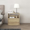 Modern nachtkastje van hout met uitschuifbare lade 62x23x63 cm Odi 