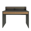 Modern design zwart en houten bureau 120 x 60 x 95 cm Heaton Aanbod