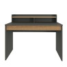 Modern design zwart en houten bureau 120 x 60 x 95 cm Heaton Aanbod