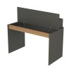 Modern design zwart en houten bureau 120 x 60 x 95 cm Heaton Korting