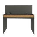 Modern design zwart en houten bureau 120 x 60 x 95 cm Heaton Kortingen