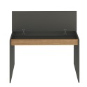 Modern design zwart en houten bureau 120 x 60 x 95 cm Heaton Catalogus