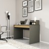 Modern design zwart en houten bureau 120 x 60 x 95 cm Heaton Model