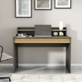 Modern design zwart en houten bureau 120 x 60 x 95 cm Heaton Aanbieding