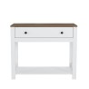 Klassieke zwarte of witte sidetable met houten blad en lade Corlay Catalogus