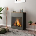 Decoratief houten frame voor elektrische open haard Buren Aanbod