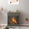 Decoratief houten frame voor elektrische open haard Buren Voorraad