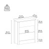 Decoratief houten frame voor elektrische open haard Buren Afmetingen