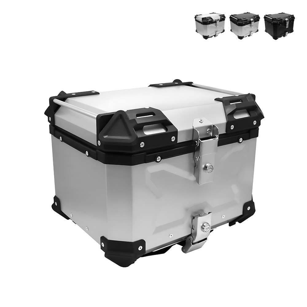 Universele aluminium motorfietskoffer 46 liter Maverick M