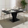 Moderne uitschuifbare eettafel 120-160x80 cm in zwart met marmereffect Masiv Royal Catalogus
