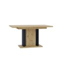 Uitschuifbare eikenhouten tafel met 8 zitplaatsen 140-180x90 cm Wood Verkoop