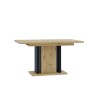 Uitschuifbare eikenhouten tafel met 8 zitplaatsen 140-180x90 cm Wood Verkoop