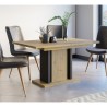 Uitschuifbare eikenhouten tafel met 8 zitplaatsen 140-180x90 cm Wood Catalogus