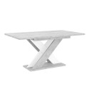Witte modern design uitschuifbare tafel 120-160x90 cm Xao K350 Aanbod
